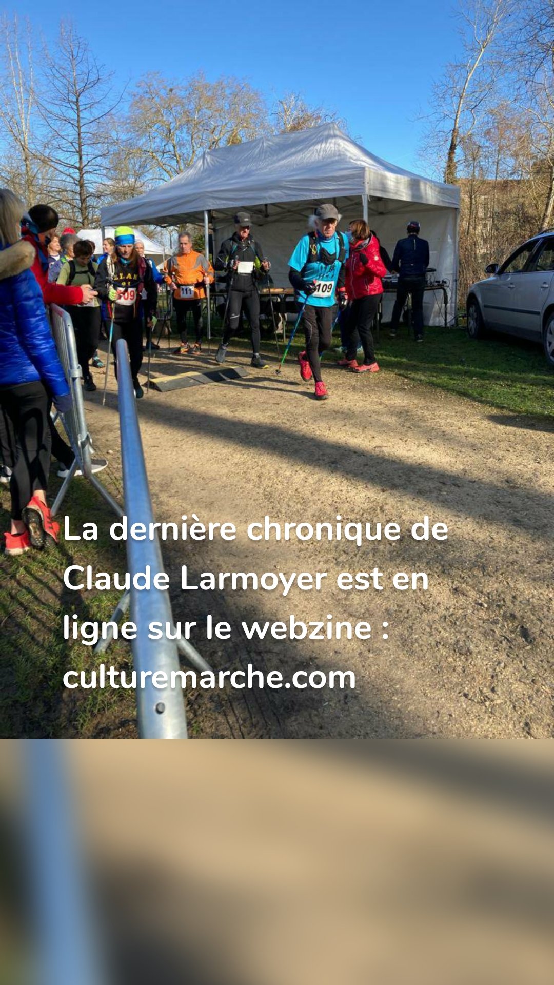 La dernière chronique de Claude Larmoyer est en ligne sur le webzine :
culturemarche.com