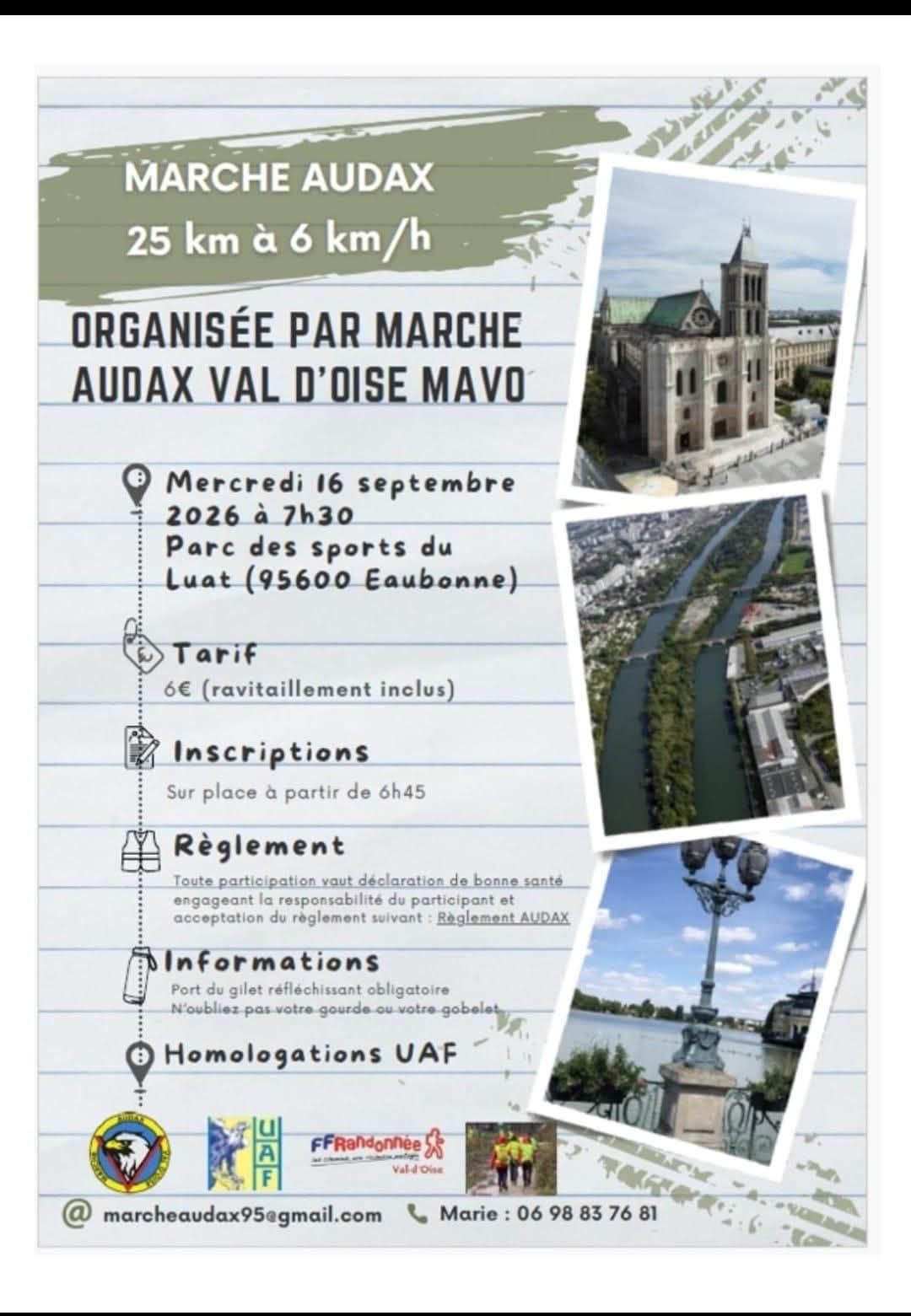 Marche Audax 25 km à Eaubonne - Culture Marche : Le média 100% marche, 100% passion